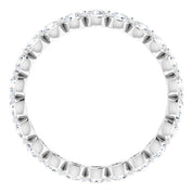 14K White 1 1/4 CTW Lab-Grown Diamond  Eternity Band