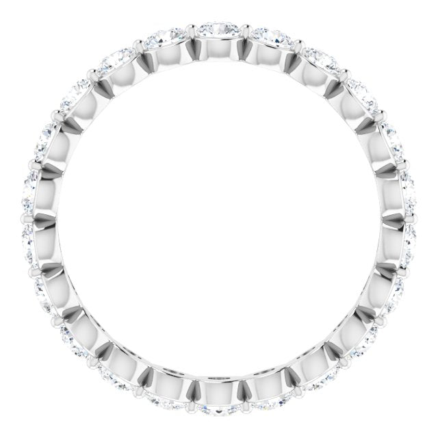 14K White 1 1/4 CTW Lab-Grown Diamond  Eternity Band