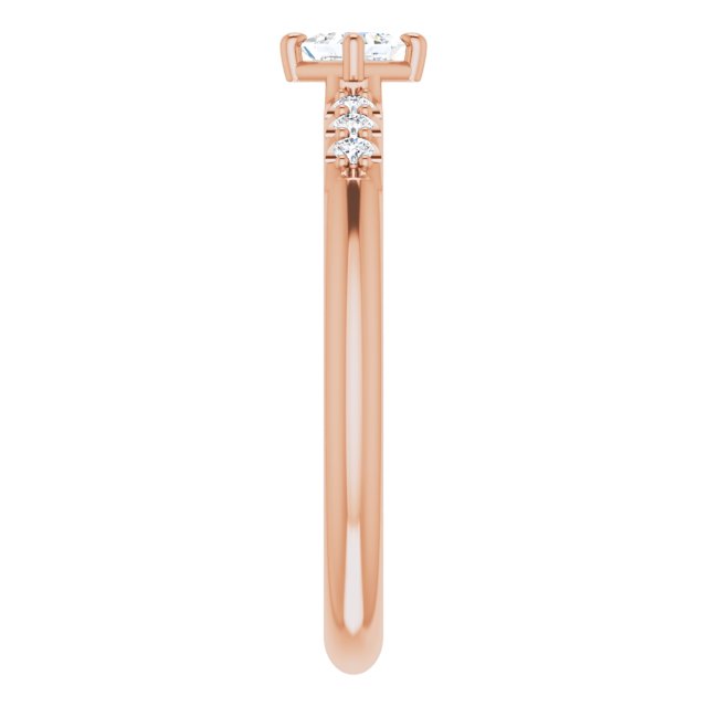 14K Rose 1/4 CTW Natural Diamond Stackable Ring