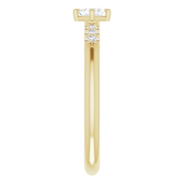 14K Yellow 1/4 CTW Natural Diamond Stackable Ring