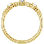 14K Yellow 1/5 CTW Natural Diamond Stackable Ring