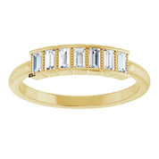 14K Yellow 1/4 CTW Natural Diamond Stackable Ring