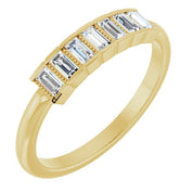 14K Yellow 1/4 CTW Natural Diamond Stackable Ring