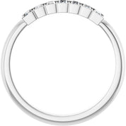 14K White 1/4 CTW Natural Diamond Stackable Ring