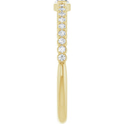 14K Yellow 1/4 CTW Natural Diamond Stackable Ring