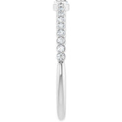 14K White 1/4 CTW Natural Diamond Stackable Ring