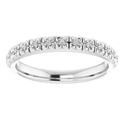 Platinum .03 CTW Natural Diamond Stackable Ring