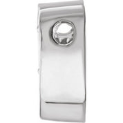 Sterling Silver Natural Aquamarine Heart Slide Pendant