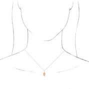 14K Rose Hamsa 16-18" Necklace
