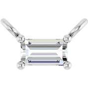 14K Lab-Grown Diamond Necklace Center with 1/10 to 1/8 CTW Diamond Accents