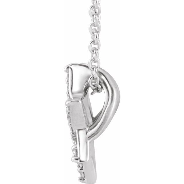 Sterling Silver 1/10 CTW Natural Diamond Star of David 16-18" Necklace