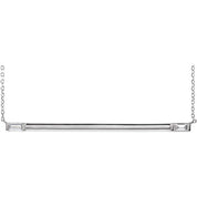 14K 1/4 CTW Natural Diamond Bar Necklace with 16" and 18" Length Options