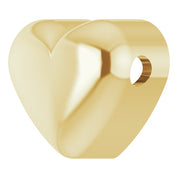 18K Yellow Puffed Heart Pendant