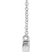 14K Petite Mommy, Mama and Mom Script Necklace with 18" Chain in Elegant Design