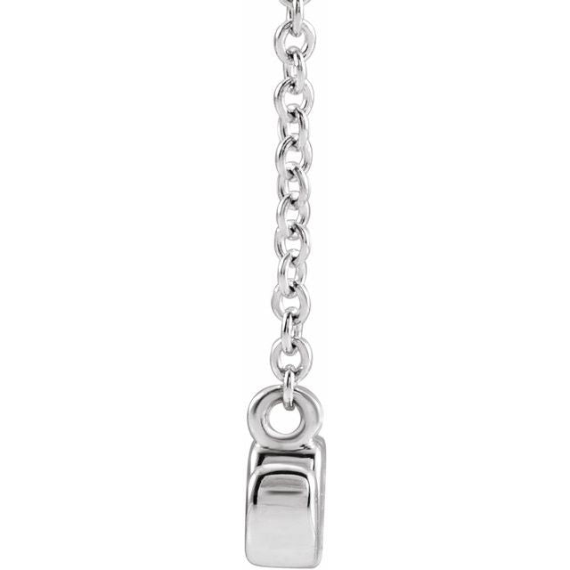 14K Petite Mommy, Mama and Mom Script Necklace with 18" Chain in Elegant Design