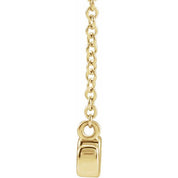 14K Petite Mommy, Mama and Mom Script Necklace with 18" Chain in Elegant Design
