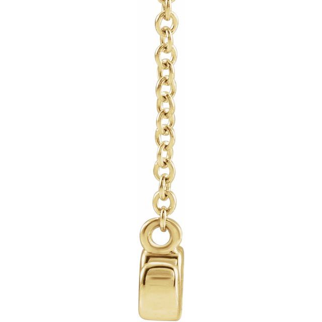 14K Petite Mommy, Mama and Mom Script Necklace with 18" Chain in Elegant Design