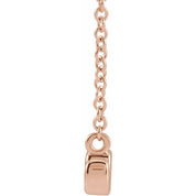 14K Petite Mommy, Mama and Mom Script Necklace with 18" Chain in Elegant Design