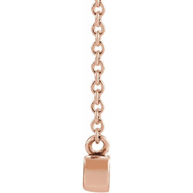 14K Petite Mommy, Mama and Mom Script Necklace with 18" Chain in Elegant Design