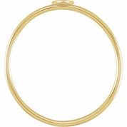 14K Yellow Stackable Heart Ring Size 7
