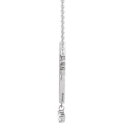 Platinum .08 CTW Natural Diamond Miraculous Mary 18" Necklace