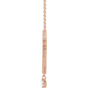 14K .08 CTW Natural Diamond Miraculous Mary 18" Necklace