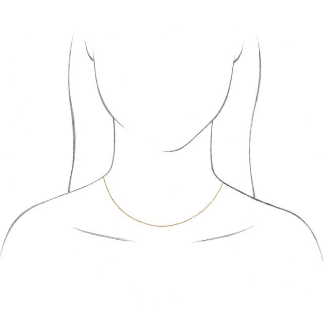 10K 1 mm Rope Chain