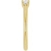 14K Yellow 1/3 CTW Natural Diamond Stackable Ring