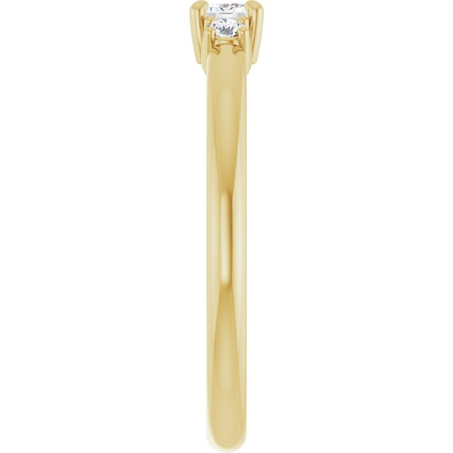 14K Yellow 1/3 CTW Natural Diamond Stackable Ring