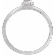 Sterling Silver Lab-Grown Ruby Family Stackable Ring