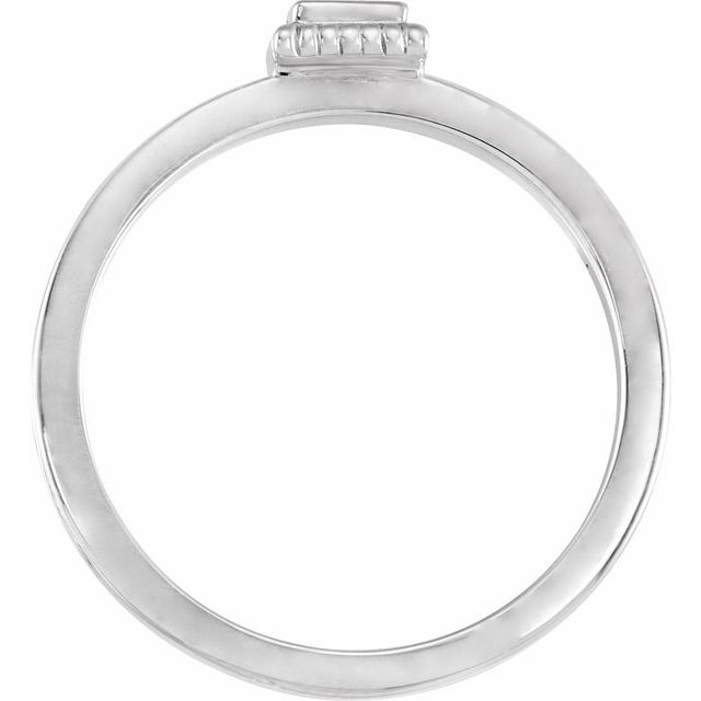 Sterling Silver Natural Citrine Family Stackable Ring