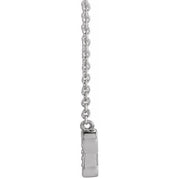 14K .025 CTW Natural Diamond Butterfly 18" Necklace