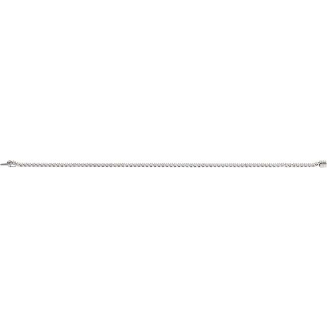 14K White 1 CTW Natural Diamond Line 7 1/4" Bracelet