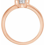 14K Rose 1/4 CTW Natural Diamond Family Stackable Ring