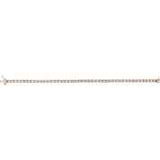 14K Rose 5 CTW Natural Diamond Line 7 1/4" Bracelet