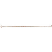 14K Rose 4 CTW Natural Diamond Line 7 1/4" Bracelet