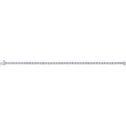 14K White 1 CTW Natural Diamond Illusion-Set Line 7" Bracelet