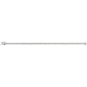 14K White 1 CTW Natural Diamond Illusion-Set Line 7" Bracelet