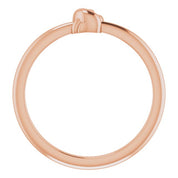 14K Rose Stackable Knot Ring