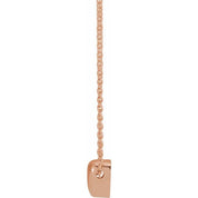 14K Puffed Heart Necklace 16-18"