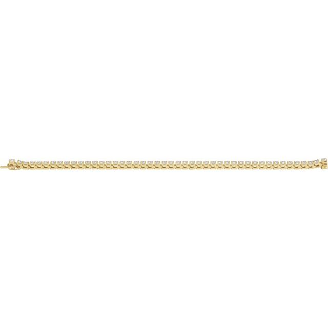 14K Yellow 5 CTW Lab-Grown Diamond Line 7 1/4" Bracelet