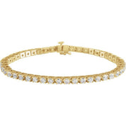 14K Yellow 5 CTW Lab-Grown Diamond Line 7 1/4" Bracelet