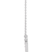 Platinum .07 CTW Natural Diamond 18" Necklace