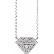Platinum .07 CTW Natural Diamond 16" Necklace
