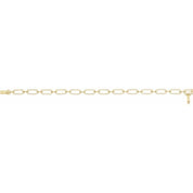 14K Yellow 9/10 CTW Natural Diamond Link 7" Bracelet