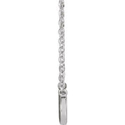 Platinum Faith Infinity 16" Necklace