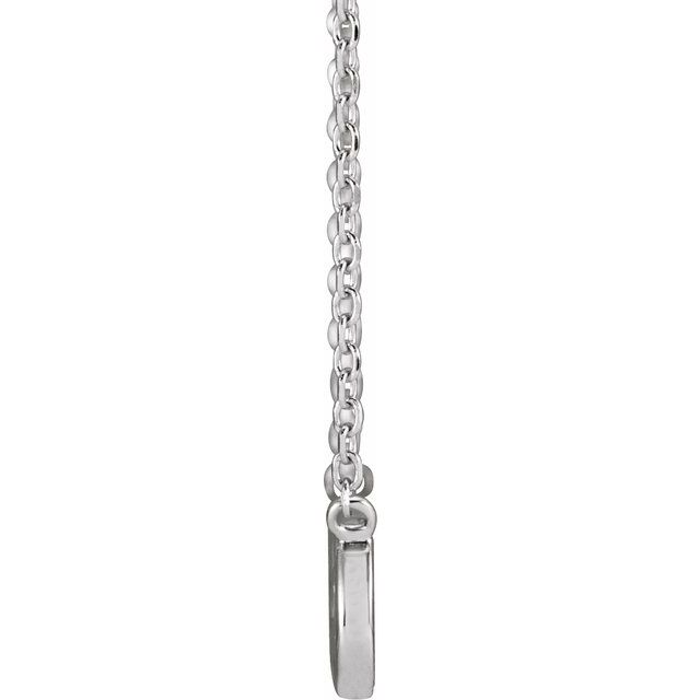 Platinum Faith Infinity 16" Necklace