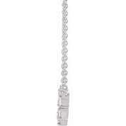 14K 1/6 CTW Natural Diamond V 18" Necklace