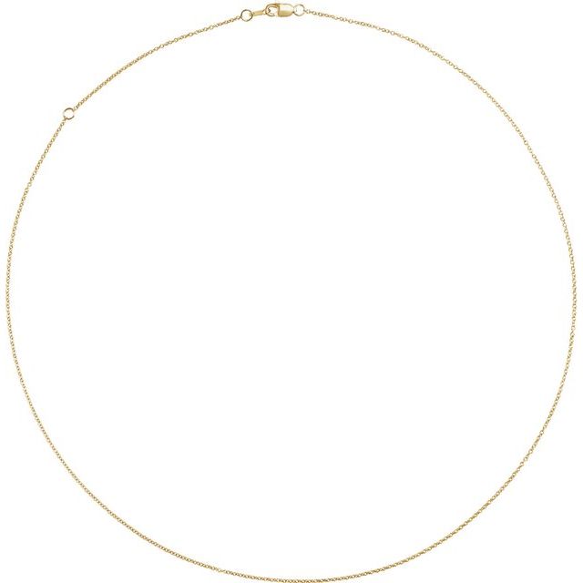 10K Yellow Gold Rope and Cable Chain Necklaces