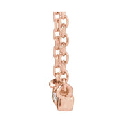 14K .03 CTW Natural Diamond French-Set Bar 18" Necklace